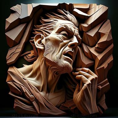 3D model David rottinghouse American artist (STL)